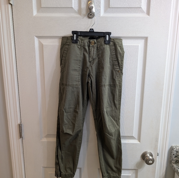 Sanctuary Standard Surplus Cargo Jogger Pants Womens Green Pockets L32xW27 - Picture 2 of 5